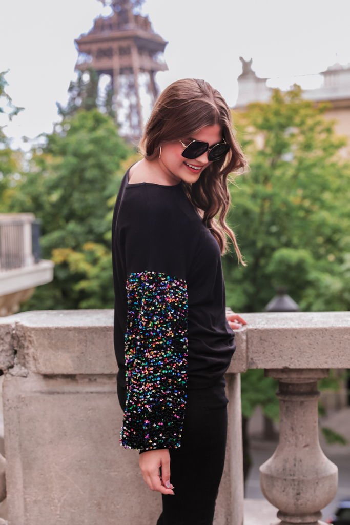 Holiday Lights Sequin Top
