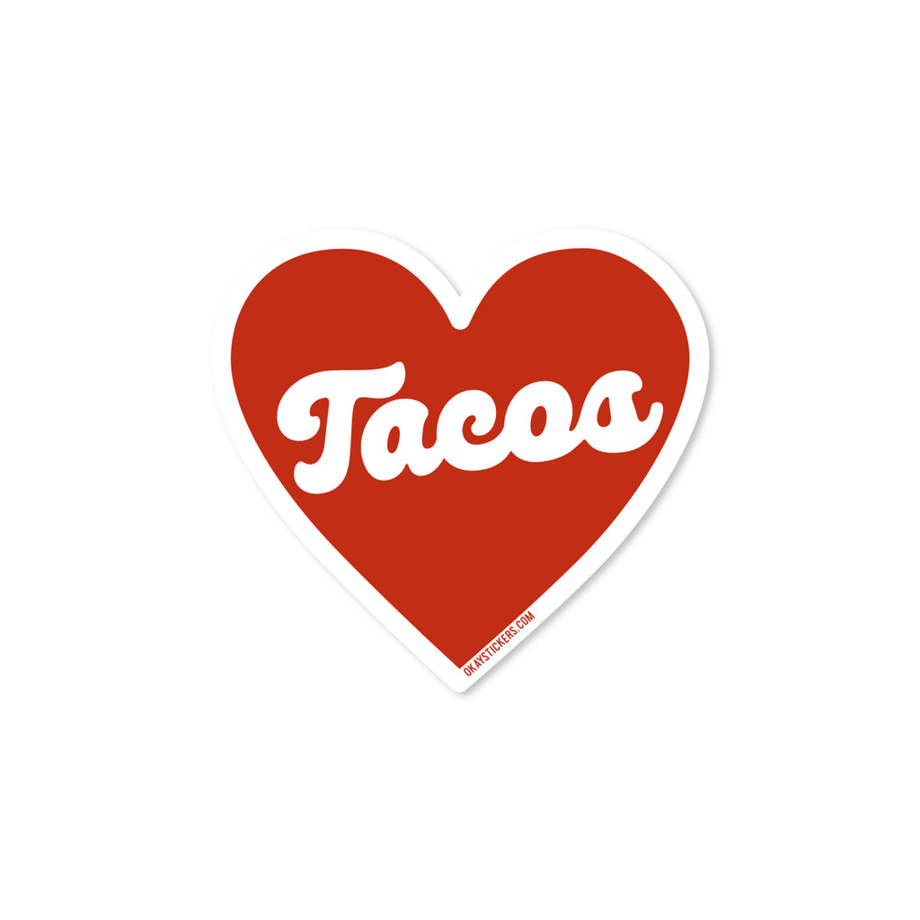 Love Tacos Heart Sticker