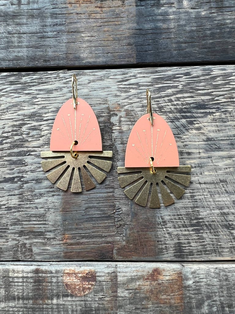 Terracotta Sunrise Sunset Earrings