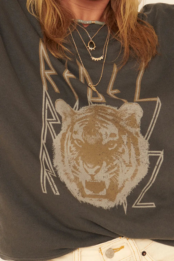 Rebel Tiger Graphic Sweatshirt