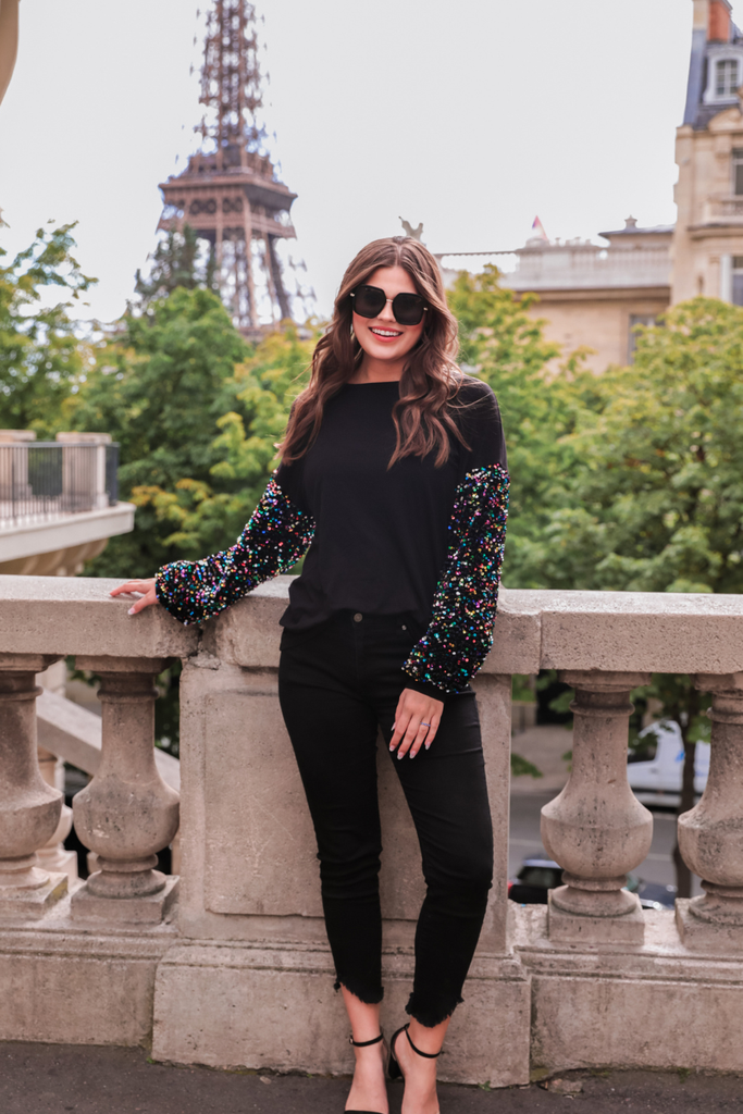 Holiday Lights Sequin Top